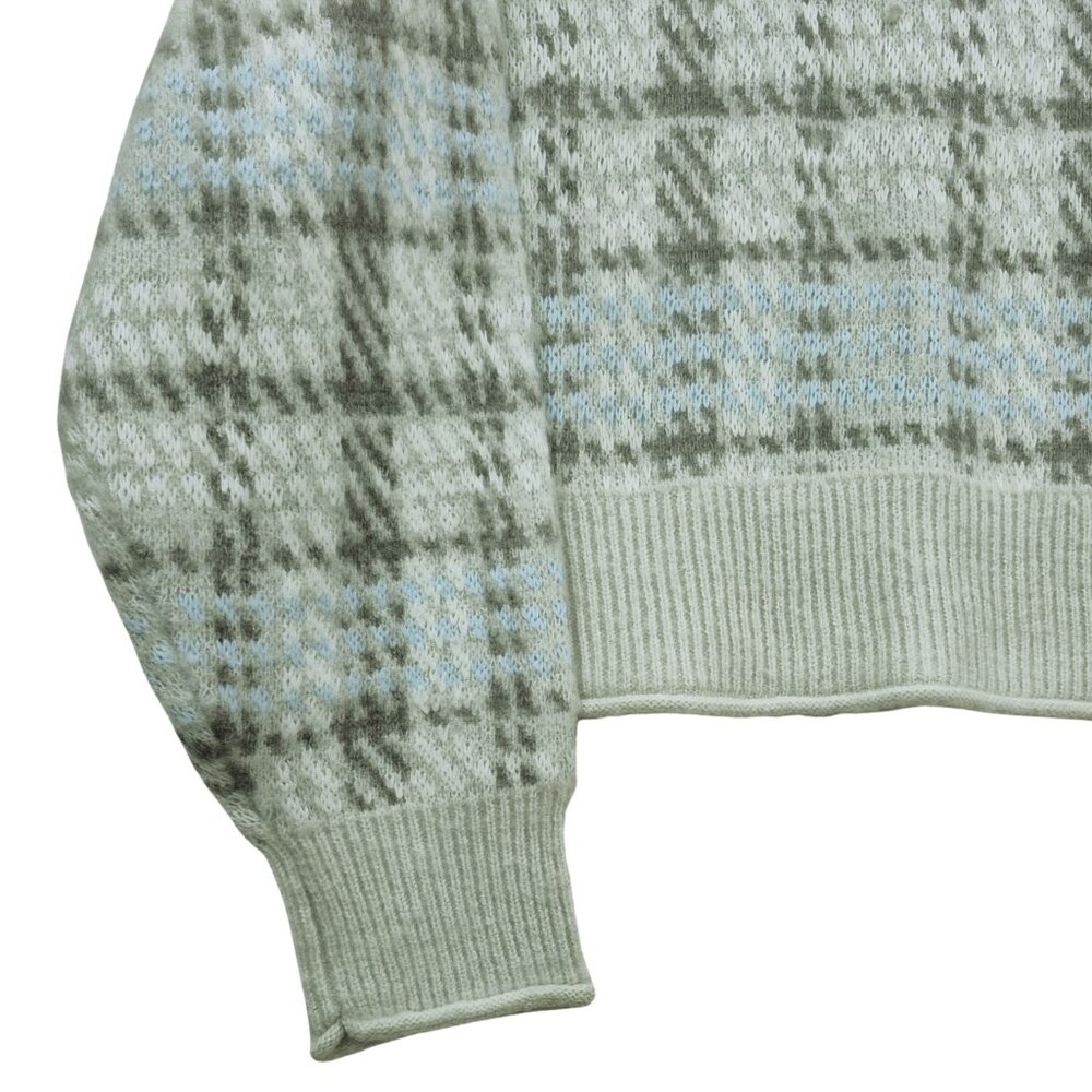 Arizona Juniors Womens XL / XXL Mock Neck Long Sleeve Plaid Pullover Sweater NWT - Picture 6 of 10